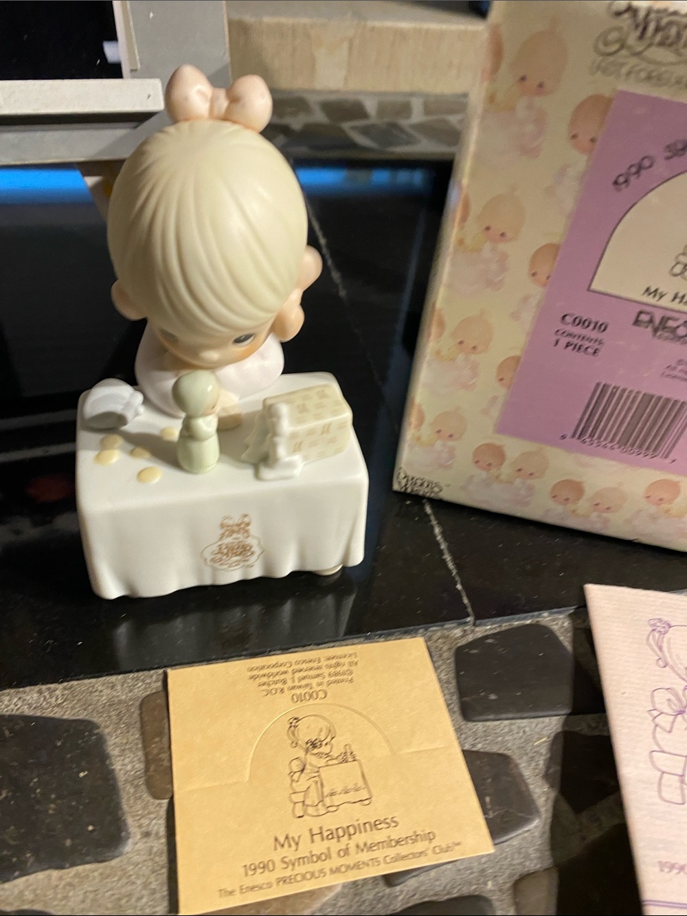 Precious Moments My Happiness Figurine in Cream and Pink